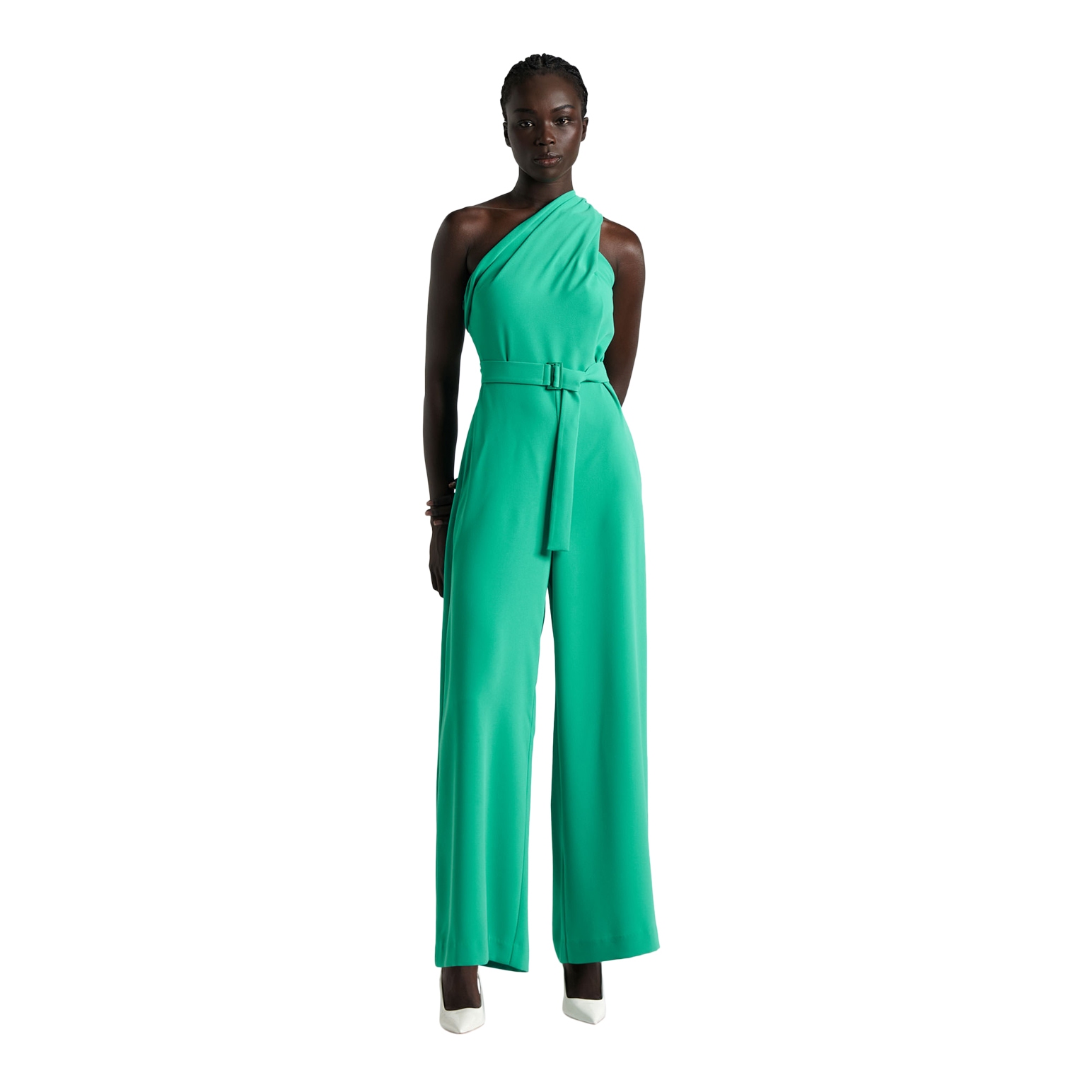 Cue Twist Bodice One Shoulder Jumpsuit Ballantynes Department Store